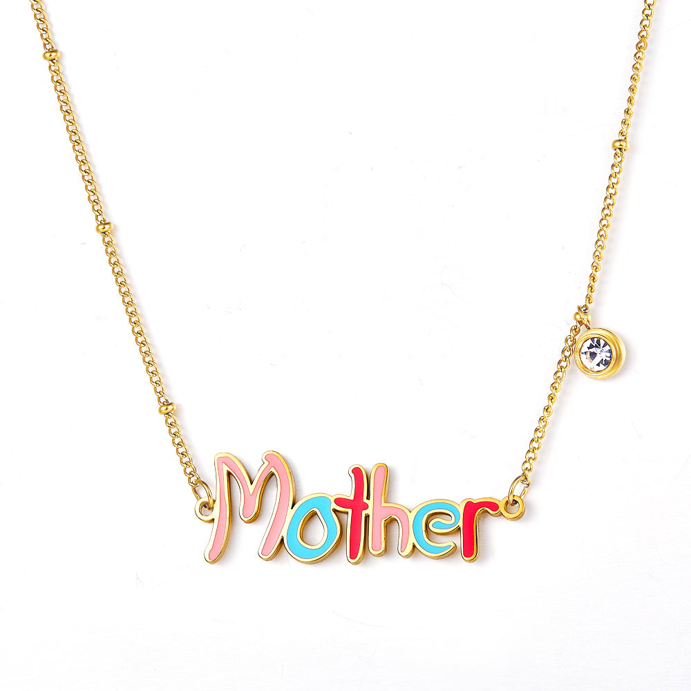 Mother 18k gold plated jewelry